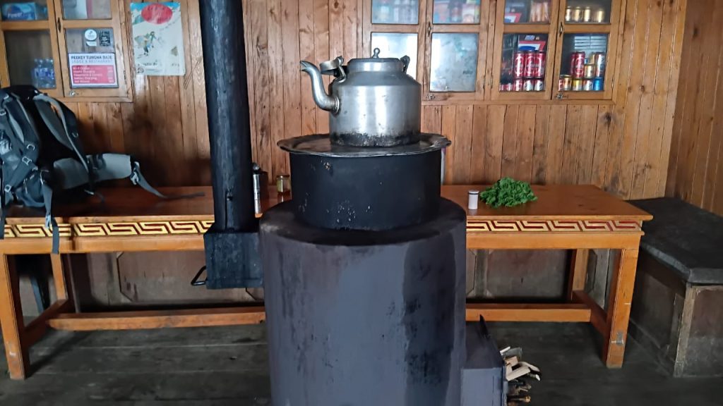 food in pikey peak trek nepal